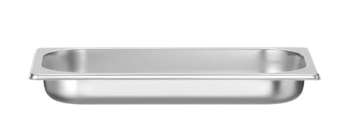 HENDI Gastronormbehälter, Temperaturbeständig von -40° bis 300°C, Heissluftöfen-Kühl- und Tiefkühlschränken-Chafing Dishes-Bain Marie, perforiert, 1,2L, GN 1/3, 325x176x(H)40mm, Edelstahl 18/10 von HENDI