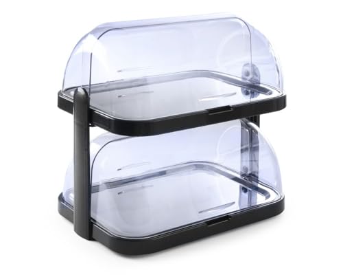 HENDI Buffet-Vitrine, gekühlt, doppelt, mit 4 Kühlakkus, Polystyrol Gehäuse, Edelstahl Serviertablett, Rolltop-Haube aus Polystyrol, 440x320x(H)440mm HENDI Buffet-Vitrine, gekühlt, doppelt, mit 4 Kühlakkus, Polystyrol Gehäuse, Edelstahl Serviertablett, Rolltop-Haube aus Polystyrol, 440x320x(H)440mm von HENDI