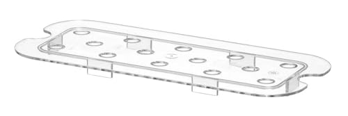 HENDI Abtropfgitter, für Gastronormbehälter, Temperaturbeständig von -40° bis 110°C, Geschirrspülmaschinengeeignet, Stapelbar, Geruchs- und geschmacksneutral, GN 1/3, 325x176mm, Polycarbonat von HENDI
