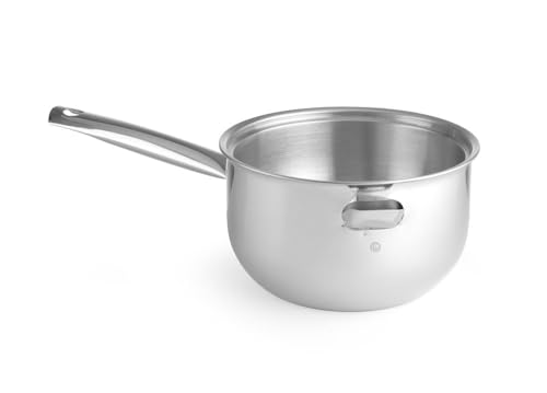 HENDI Bain-Marie Topf, Doppelwandig mit Wasserbehälter, Edelstahlgriff, 1L, ø150x(H)95mm von HENDI