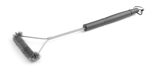HENDI Drahtbürste, Y-förmig, ideal zum Abkratzen von verbranntem Essen oder Fett von Gittern und Grillplatten, 520x170mm, Edelstahl, PP von HENDI