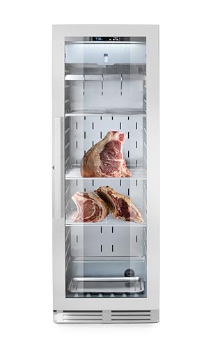 HENDI Fleischreifeschrank, Dry-Aging Reifeschrank, Dry Aged Kühlschrank, 352L, 220-240V, 170W, 595x710x(H)1720mm, Edelstahl von HENDI