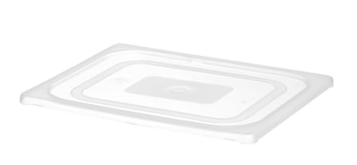HENDI Gastronorm Deckel, Temperaturbeständig von -40° bis 80°C, Passend allen HENDI Polypropylen Gastronombehältern, inkl. HACCP Aufbewahrungsbehältern, GN1/2, 325x265mm, Polypropylen, Transparent von HENDI