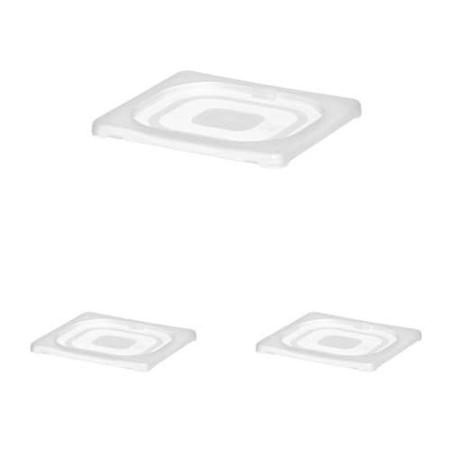 HENDI Gastronorm Deckel, Temperaturbeständig von -40° bis 80°C, Passend allen HENDI Polypropylen Gastronombehältern, inkl. HACCP Aufbewahrungsbehältern, GN1/6, 176x162mm, Polypropylen, Transparent von HENDI