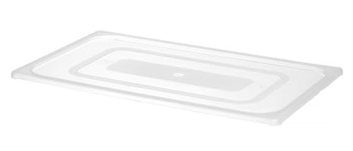 HENDI Gastronorm Deckel, Temperaturbeständig von -40° bis 80°C, Passend allen HENDI Polypropylen Gastronombehältern, inkl. HACCP Aufbewahrungsbehältern, GN1/1, 530x325mm, Polypropylen, Transparent von HENDI