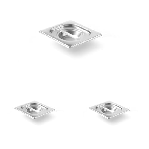 HENDI Gastronorm Deckel, für Gastronormbehälter, Temperaturbeständig von -40° bis 300°C, Heissluftöfen-Kühl- und Tiefkühlschränken-Chafing Dishes-Bain Marie, Stapelbar, GN 1/6, 176x162 mm, Edelstahl HENDI Gastronorm Deckel, für Gastronormbehälter, Temperaturbeständig von -40° bis 300°C, Heissluftöfen-Kühl- und Tiefkühlschränken-Chafing Dishes-Bain Marie, Stapelbar, GN 1/6, 176x162 mm, Edelstahl von HENDI