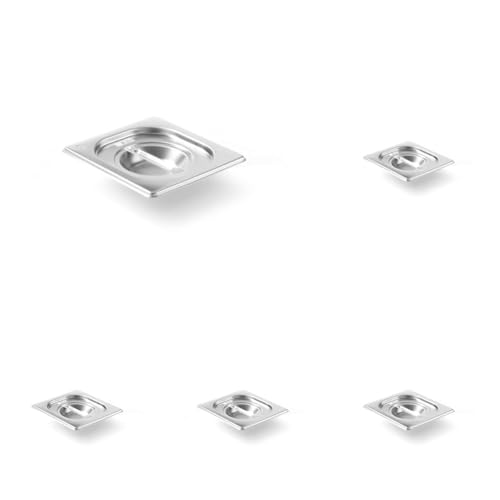 HENDI Gastronorm Deckel, für Gastronormbehälter, Temperaturbeständig von -40° bis 300°C, Heissluftöfen-Kühl- und Tiefkühlschränken-Chafing Dishes-Bain Marie, Stapelbar, GN 1/6, 176x162 mm, Edelstahl HENDI Gastronorm Deckel, für Gastronormbehälter, Temperaturbeständig von -40° bis 300°C, Heissluftöfen-Kühl- und Tiefkühlschränken-Chafing Dishes-Bain Marie, Stapelbar, GN 1/6, 176x162 mm, Edelstahl von HENDI