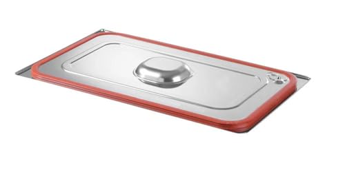 HENDI Gastronorm Deckel, für Gastronormbehälter, Temperaturbeständig von -40° bis 300°C, Silikonrand, Heissluftöfen-Chafing Dishes-Bain Marie, Stapelbar, GN 1/2, 265x325mm, Edelstahl 18/10 HENDI Gastronorm Deckel, für Gastronormbehälter, Temperaturbeständig von -40° bis 300°C, Silikonrand, Heissluftöfen-Chafing Dishes-Bain Marie, Stapelbar, GN 1/2, 265x325mm, Edelstahl 18/10 von HENDI