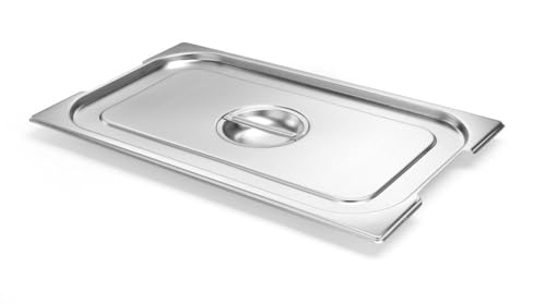 HENDI Gastronorm Deckel, mit Griffausparung, für Gastronormbehälter, Temperaturbeständig von -40° bis 300°C, Heissluftöfen-Kühl- und Tiefkühlschränken-Chafing Dishes, GN 1/1, 530x325mm, Edelstahl HENDI Gastronorm Deckel, mit Griffausparung, für Gastronormbehälter, Temperaturbeständig von -40° bis 300°C, Heissluftöfen-Kühl- und Tiefkühlschränken-Chafing Dishes, GN 1/1, 530x325mm, Edelstahl von HENDI