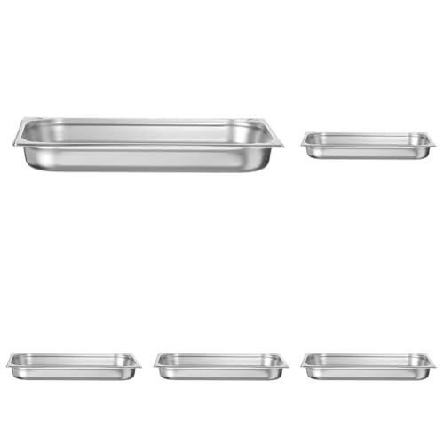 HENDI Gastronormbehälter, Temperaturbeständig von -40° bis 300°C, Heissluftöfen-Kühl- und Tiefkühlschränken-Chafing Dishes-Bain Marie, Stapelbar, 9L, GN 1/1, 530x325x(H) 65mm, Edelstahl von HENDI