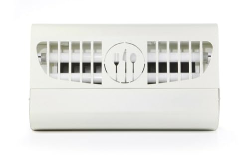 HENDI Insektenvernichter, Klebeplatten, 100m², Insektenkiller, Insektenfanggerät, Elektronisch, Metallgehäuse mit Wandbefestigung, 2 x 15W UV-A, 230V, 30W, 480x100x(H)285mm, ABS Kunststoff von HENDI