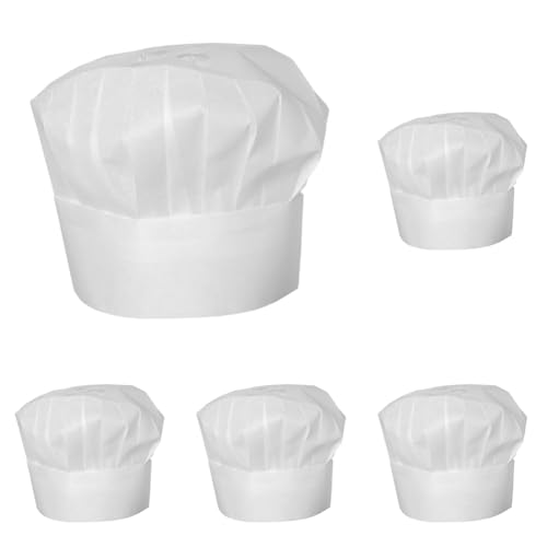HENDI Kochhaube, Stückzahl: 10, Einstellbare Größe, ø600x(H) 230mm (Packung mit 5) von HENDI