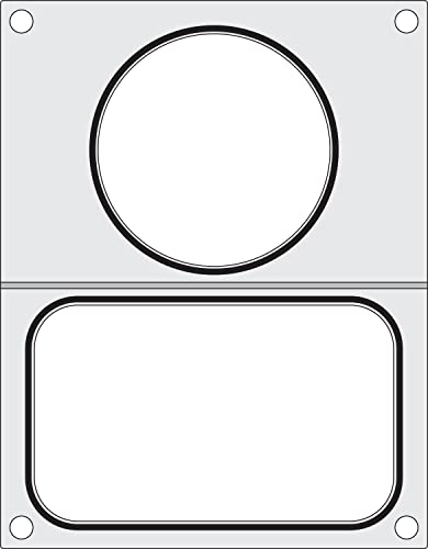 HENDI Matrize für HENDI Versiegelungsmaschine 330005, Schwarze Silikondichtung, geeignet für 2 Behälter van z.B. 178x113mm und ø115mm, Aluminium HENDI Matrize für HENDI Versiegelungsmaschine 330005, Schwarze Silikondichtung, geeignet für 2 Behälter van z.B. 178x113mm und ø115mm, Aluminium von HENDI