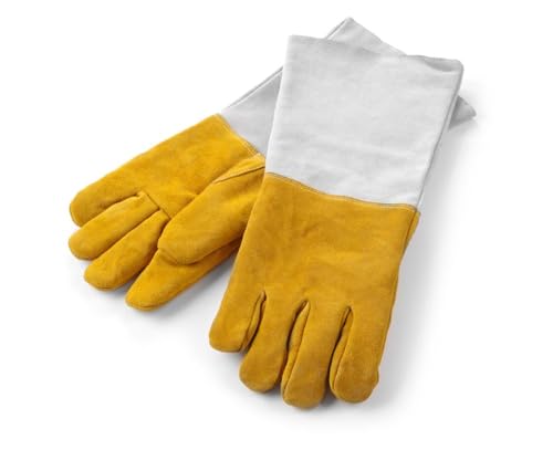 HENDI Ofenhandschuhe - Leder, 2 Handschuhen, gemäß der Richtlinie 2016/425, Hitzebeständig bis 250°C, Länge: 460mm von HENDI