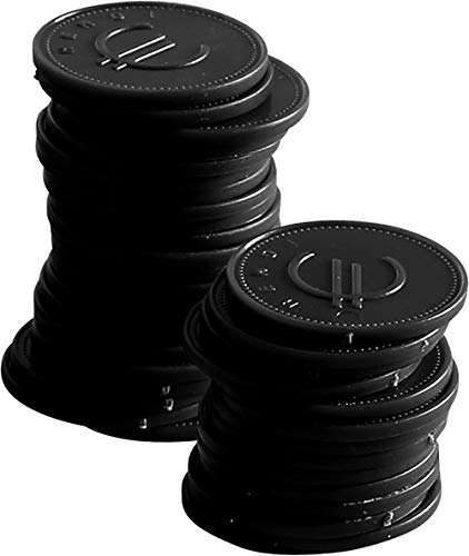 HENDI Pfandmünzen, Stückzahl: 100, Schwarz, ø25mm, ABS Kunststoff von HENDI