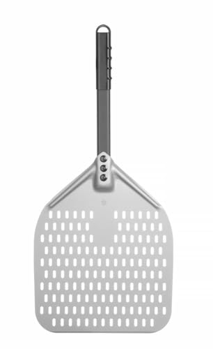 HENDI Pizzaschaufel, eckig, perforiert, kurzer Griff, Pizzaschieber, Brotschieber, 660x305mm, besonders haltbares eloxiertes Aluminium HENDI Pizzaschaufel, eckig, perforiert, kurzer Griff, Pizzaschieber, Brotschieber, 660x305mm, besonders haltbares eloxiertes Aluminium von HENDI