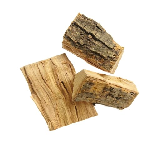 HENDI Räucherholzstücke, Aromatische Holzchips, Smoking Chips, Natürliches Holz, für das Heißräuchern, Ideal für Pizzabacköfen, Backöfen im Freien und Grills, 3kg, Olive von HENDI