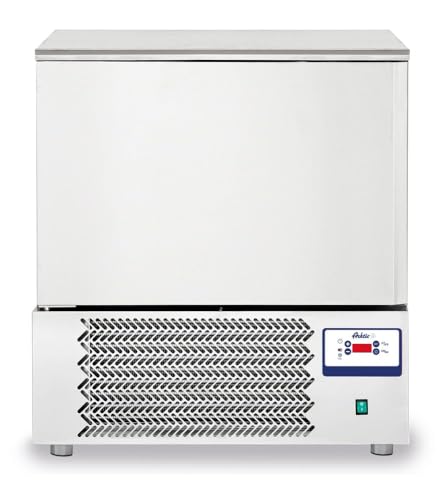 HENDI Schockfroster, Kühlung von 70°C auf 3°C (ca 90 min), von 70°C auf -18°C (ca 240 min), Gefrieren von fertig zubereiteten Gerichten, 5xGN 1/1, 230V, 1420W, 750x740x(H)850/880mm, Edelstahl von HENDI