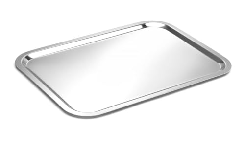 HENDI Servierplatte, für HENDI Thermo-Tablett 424155, Catering, Sandwichplatte, 395x283mm, Edelstahl von HENDI