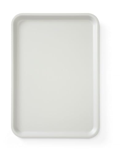HENDI Serviertablett, Tablett, Fastfood, Euronorm, mit einer hohen Rand, Polypropylen, 530x370mm, Grau von HENDI