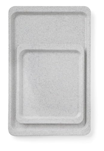 HENDI Serviertablett, Tablett, Gastro Tablett, rechteckig, Stapelbar, Ideal für Selbstbedienungsrestaurants und Kantinen, GN 1/2, 26x32.5CM Granitfarben von HENDI