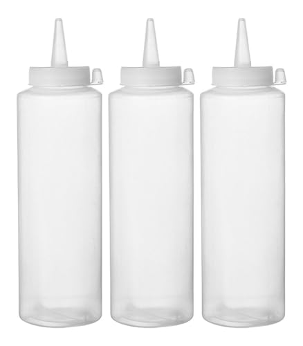 HENDI Spenderflasche für Saucen, Polypropylen, Transparent, 0,35 L von HENDI