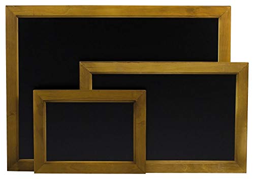 HENDI Wandkreidetafel, mit Holzrahmen, Plakatständer, 400x600mm, Schwarz von HENDI