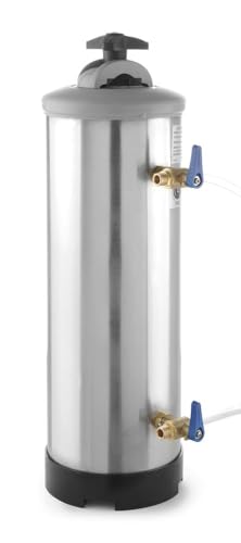HENDI Wasserenthärter, Hartwasseraufbereitungssystem, Entkalkunganlage, Wassertemperatur von 4-25°C, Druck 1-8 Bar, Filterkapazität: (20°F/30°F/40°F) 3360/2240/1680 von HENDI