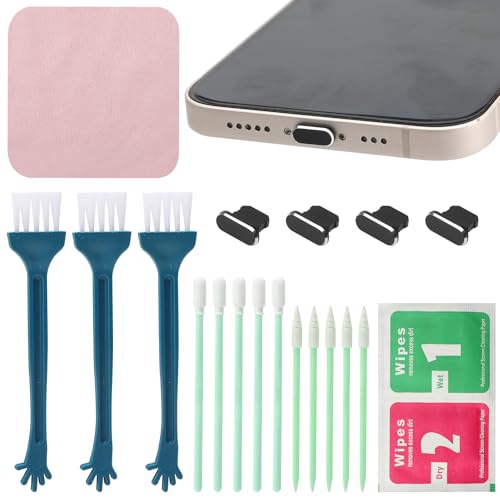 HENGBIRD 20 Stück Handy Reinigungsset, USB C Reinigungsset, Ladebuchse Reiniger USB C Reinigung Set, Handy Sauber Machen Set, Verwendet Zum Reinigen des USB-Ladeanschlusses und der Kopfhörerbuchse HENGBIRD 20 Stück Handy Reinigungsset, USB C Reinigungsset, Ladebuchse Reiniger USB C Reinigung Set, Handy Sauber Machen Set, Verwendet Zum Reinigen des USB-Ladeanschlusses und der Kopfhörerbuchse von HENGBIRD