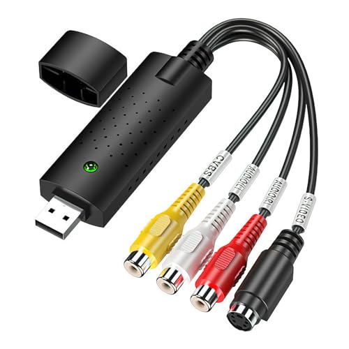 HENGBIRD USB 2.0 Audio Video Grabber USB 2.0 Audio Video Grabber Konverter Analog-zu-digital-Konverter mit Adapter für VHS VCR TV zu DVD für Windows11 10 8 7 Mac HENGBIRD USB 2.0 Audio Video Grabber USB 2.0 Audio Video Grabber Konverter Analog-zu-digital-Konverter mit Adapter für VHS VCR TV zu DVD für Windows11 10 8 7 Mac von HENGBIRD