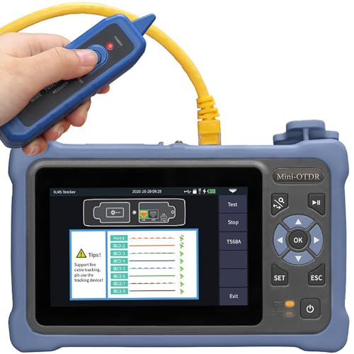 glasfaser tester OTDR 1310/1550 nm A-800U UPC/APC-Schnittstelle 12 in 1 Multifunktionsfaser Optischer Tester Testbereich 5 m – 100 km Dynamikbereich 24 dB/22 dB OTDR/OPM/OLS/RJ45/VFL,UPC glasfaser tester OTDR 1310/1550 nm A-800U UPC/APC-Schnittstelle 12 in 1 Multifunktionsfaser Optischer Tester Testbereich 5 m – 100 km Dynamikbereich 24 dB/22 dB OTDR/OPM/OLS/RJ45/VFL,UPC von HENGCMM