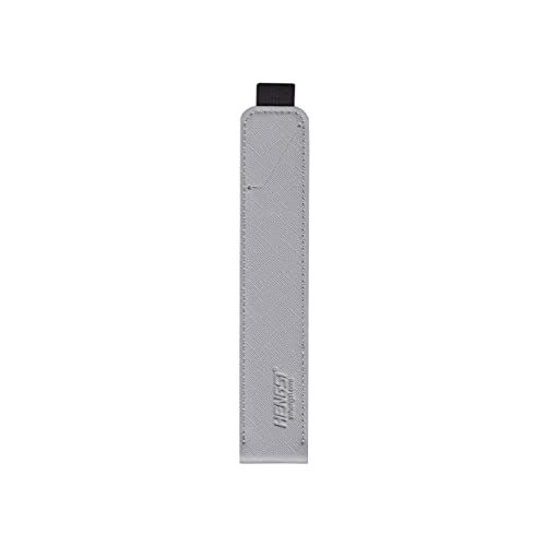 HENGSI Stift Halter kompatibel mit Apple Pencil (1. und 2. Generation) - Pencil Hülle für Ipad Stift - PU Leder Pencil Schutzhülle - Grau von HENGSI