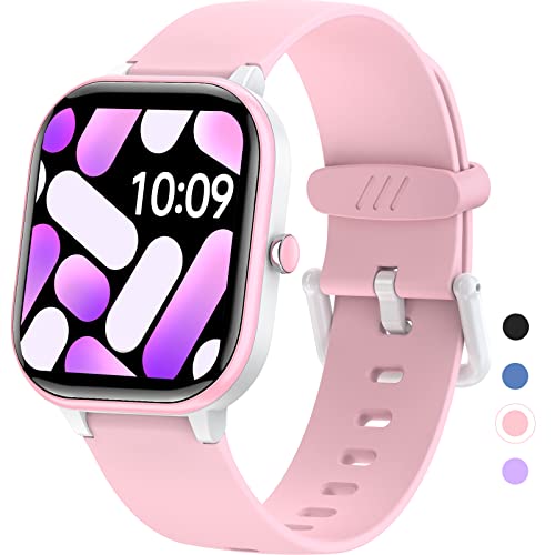 HENGTO Fitness Tracker für Kinder, IP68 wasserdichter Aktivitäts Tracker, Schrittzähler, Herzfrequenzmesser, 19 Sport Gesundheitsmodi, tolles Kindergeschenk für Teenager (Rosa) von HENGTO