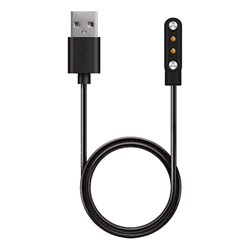 HENGTO USB Ladekabel Kompatibel mit Smartwatch, 1 Stück Magnetisches Ladekabel fur H39PLUS watch (Black) von HENGTO