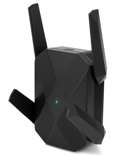 AX3000 WiFi 6 WLAN Verstärker LAN Anschluss,2402MBit/s 5GHz + 574MBit/s 2,4GHz WiFi Repeater,mit MU-MIMO, Gigabit Port, AP Modus,Kompatibel Allen Routern,bis zu 300㎡, Up to 99 Devices (AX3000) von HENLSON
