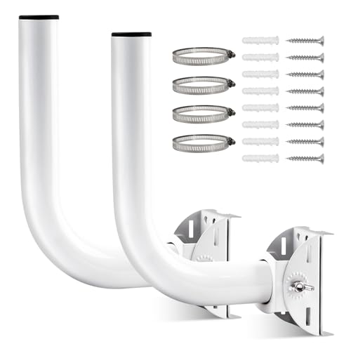 Universal Wireless Bridge Bracket Mount, Pole und Wand-Mount für Outdoor Point to Point AP Access Point Client Bridge CPE,2-Pack von HENLSON