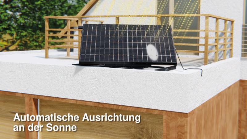HEPA SUNTRACKER4 - Balkonkraftwerk, HEPA Solartracker 400 W von HEPA SOLAR OHG