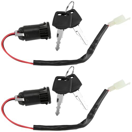 2 PCs Zündschlüsselschaltschalter mit 4 Tasten, 2 Drahtbatterie Zündschalter Ersatzteile für Motorrad -Elektrofahrrad -Scooter -Elektrik -Lock -Zubehör 2 PCs Zündschlüsselschaltschalter mit 4 Tasten, 2 Drahtbatterie Zündschalter Ersatzteile für Motorrad -Elektrofahrrad -Scooter -Elektrik -Lock -Zubehör von HERCHR