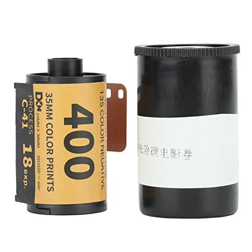 Black and White 35mm Film, Color Negative Film ISO 320-400,Camera Color Film ISO 320‑400 35mm Fine Grain Wide Exposure Latitude HD Camera Color Negative Film for 135 Camera (18 Sheet) von HERCHR