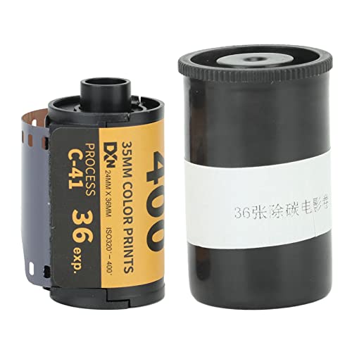 Black and White 35mm Film, Color Negative Film ISO 320-400,Camera Color Film ISO 320‑400 35mm Fine Grain Wide Exposure Latitude HD Camera Color Negative Film for 135 Camera (36 Sheet) von HERCHR