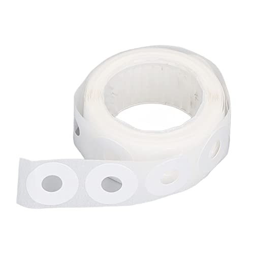 Einfache Verstärkungsbezeichnungen, 500 Aufkleber Loch Lochverstärker Aufkleber DIY Produktion PVC wasserdichte Simiten Betrieb Verstärkung Kennzeichnungen nicht druckbare (Weiß) von HERCHR