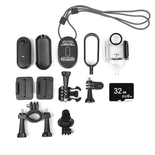 HERCHR 1080p Tiny Action Camera, WiFi Sportkamera 120 ° Weitwinkelobjektiv Video Camcorder mit magnetischen Lanyard -Rückenclips für Sportaktivitäten im Freien (Schwarz) von HERCHR