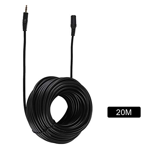 HERCHR 3,5 mm männlich an weibliches Audioverlängerungskabel, Stereo -Buchse -Kabel für Telefone, Kopfhörer, Lautsprecher, Tabletten (20m) von HERCHR