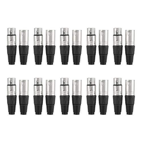 HERCHR 3 Pin XLR Lötentyp -Anschluss, Audio -Mic -Mikrofon -Kabel -Steckeranschluss HERCHR 3 Pin XLR Lötentyp -Anschluss, Audio -Mic -Mikrofon -Kabel -Steckeranschluss von HERCHR