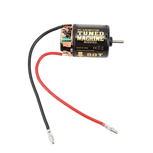 RC 540 gebürstetem Motor, 80T -Geschwindigkeit 7,2 bis 7,4 V Drehmoment niedriges Rauschen RC 030 Water Proof Motor ForaxialScx10 90046 1/10 Fernbedienungsauto -Upgrade -Zubehör RC 540 gebürstetem Motor, 80T -Geschwindigkeit 7,2 bis 7,4 V Drehmoment niedriges Rauschen RC 030 Water Proof Motor ForaxialScx10 90046 1/10 Fernbedienungsauto -Upgrade -Zubehör von HERCHR