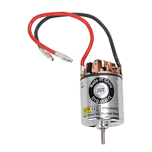 RC gebürstetem Motor, hoher Torsion mit Wasser mit Wasserfleisch gebürstetem Motor mit externer austauschbarer Kohlenstoffbürste für RC -Kletterwagen -Upgrade -Teilezubehör (29t) von HERCHR