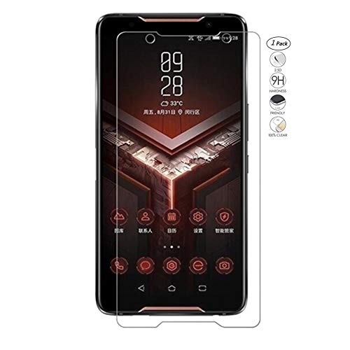 HERCN Asus ROG Phone,ZS600KL 6.0" Displayschutzfolie, 2.5D 9H Härte 0.3mm Dünn Gehärtetem Glas Tempered Displayschutz Screen Protector für Asus ROG Phone,ZS600KL Smartphone (1 Pack) von HERCN