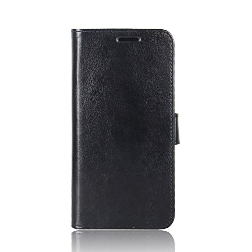 HERCN Oppo RX17 Pro 6.4" Hülle, Flip Tasche Handyhülle Premium Slim PU Leder mit Kartenfach,Magnetverschluss und Standfunktion Schutzhülle für Oppo RX17 Pro Smartphone (Schwarz) von HERCN