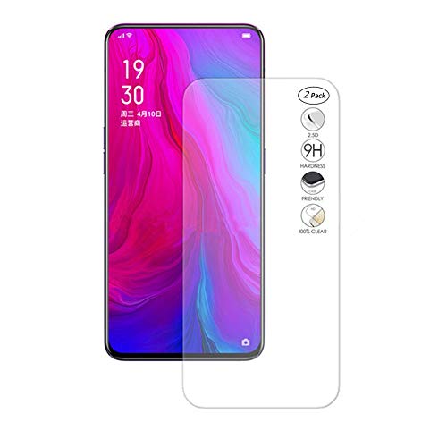 HERCN Oppo Reno 6.4" Displayschutzfolie,2.5D 9H Härte 0.3mm Dünn Gehärtetem Glas Tempered Displayschutz Screen Protector für Oppo Reno Smartphone (2 Pack) von HERCN