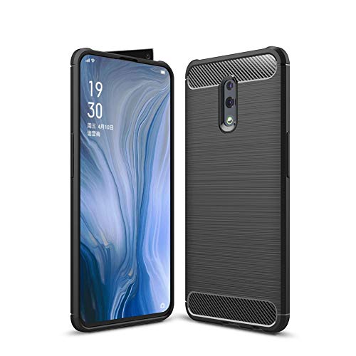 HERCN Oppo Reno 6.4" Hülle,Handyhülle Ultra Slim Soft TPU Silikon Schutzhülle für Oppo Reno Smartphone (Schwarz) von HERCN